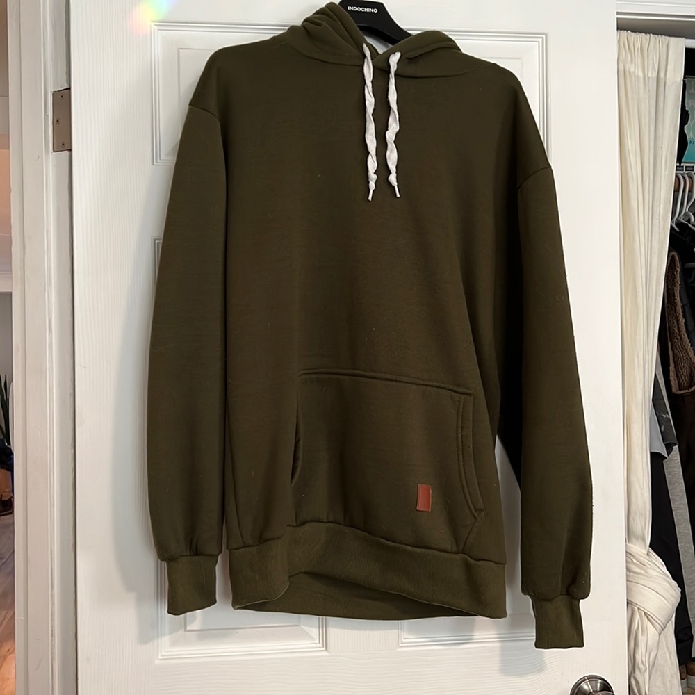 Green hoodie